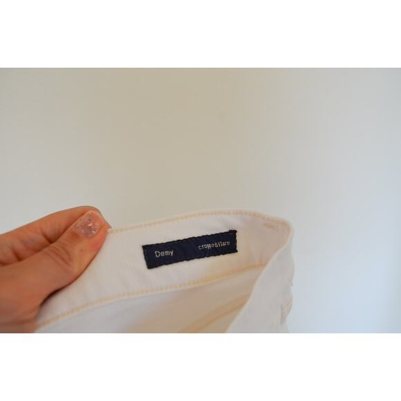 Citizens Of Humanity Women's Demy Cropped Flare Jean White - Picture 7 of 8